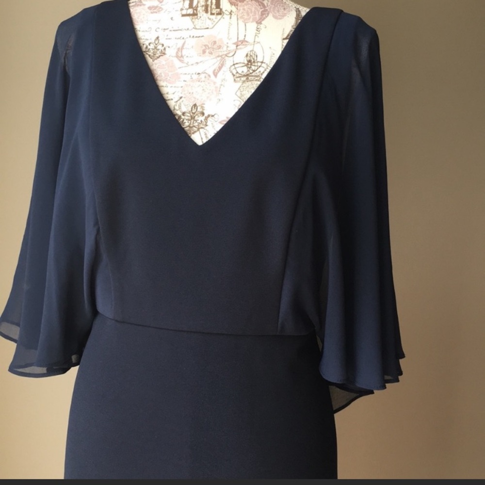 Badgley Mischka Collection Navy Cocktail Dress
